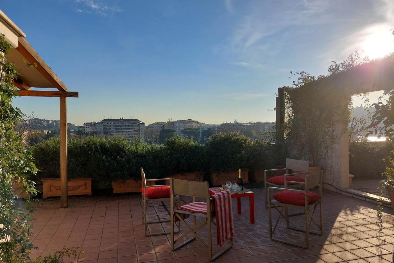 Apartamento Beautiful Loft In Ponte Milvio With Terrace Roma Exterior foto