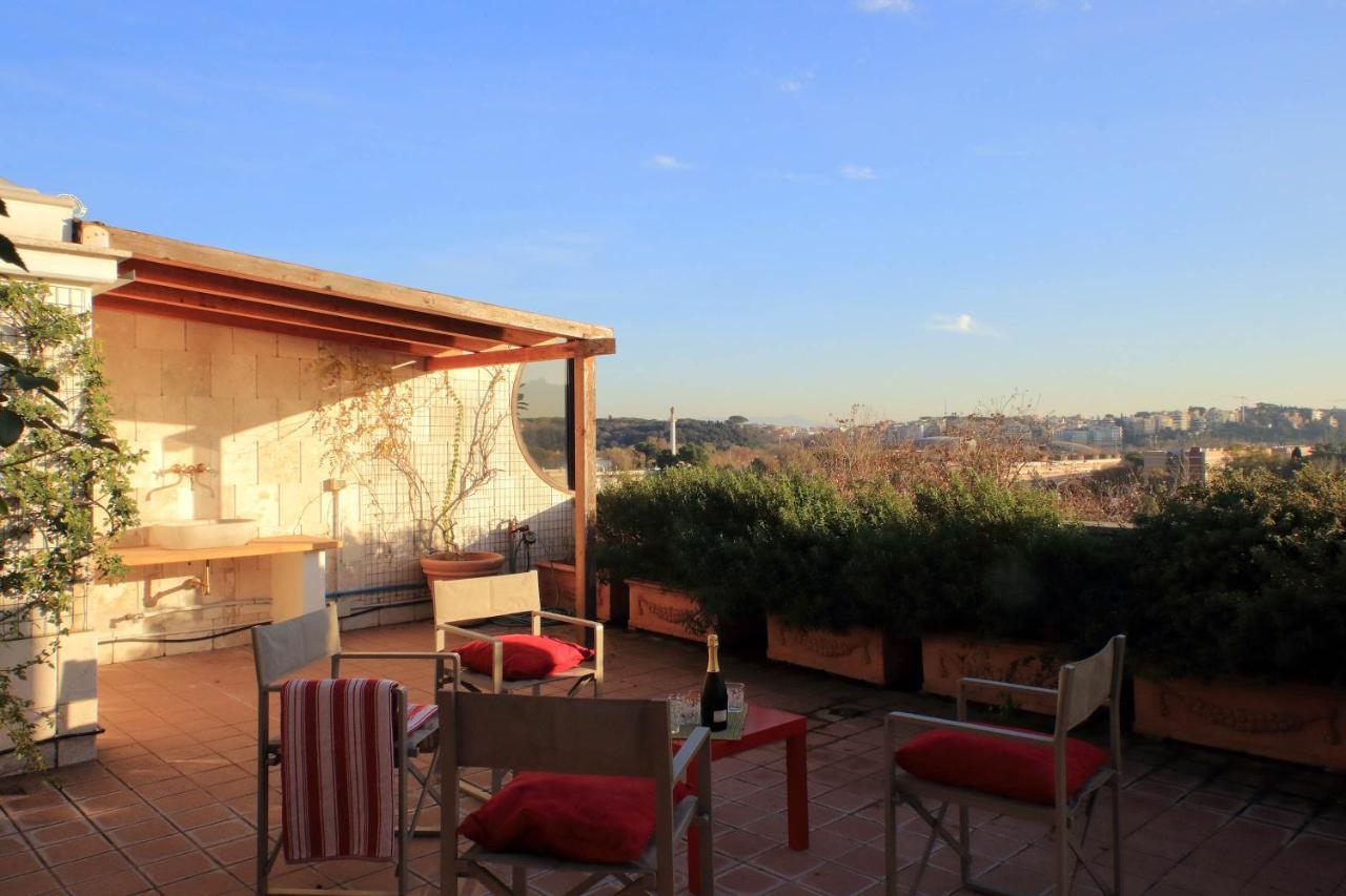 Apartamento Beautiful Loft In Ponte Milvio With Terrace Roma Exterior foto