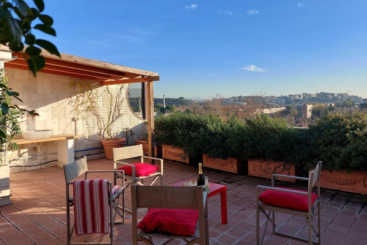 Apartamento Beautiful Loft In Ponte Milvio With Terrace Roma Exterior foto
