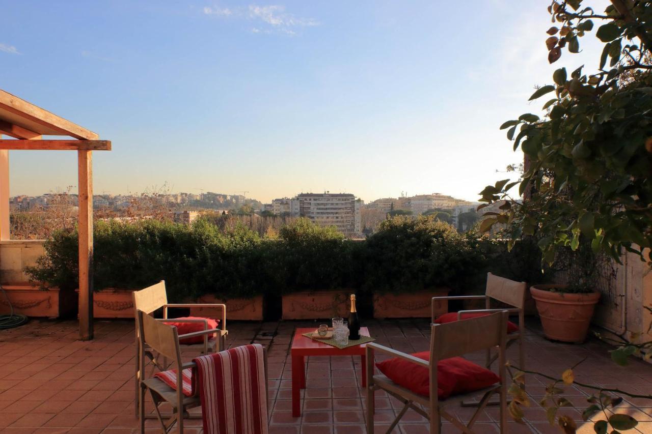 Apartamento Beautiful Loft In Ponte Milvio With Terrace Roma Exterior foto